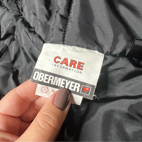 Vintage Obermeyer Everest Winter Ski Snow Jacket in Green Black - Picture 11 of 11